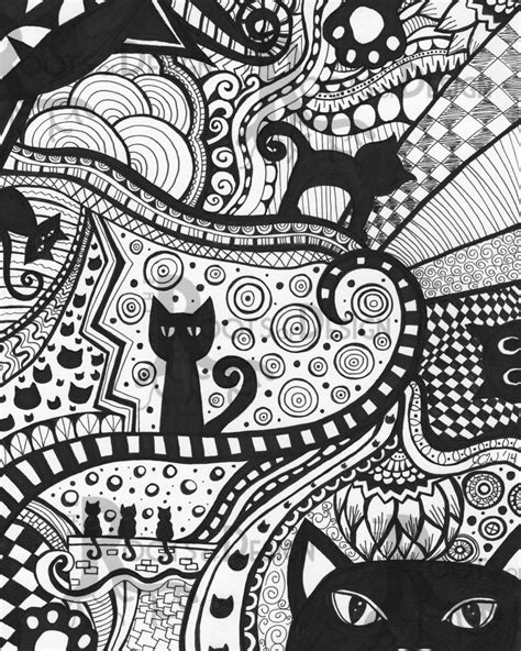 Cat Doodle Art