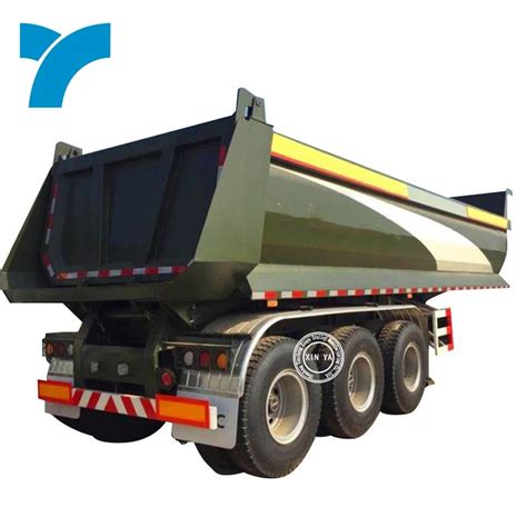 U Shape New Or Used 60 Ton 40 Cubic 45 Cubic Tipper Semi Trailer Dump