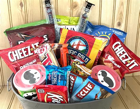 Snack Basket T Basket Of Snacks Large Snack Basket Etsy