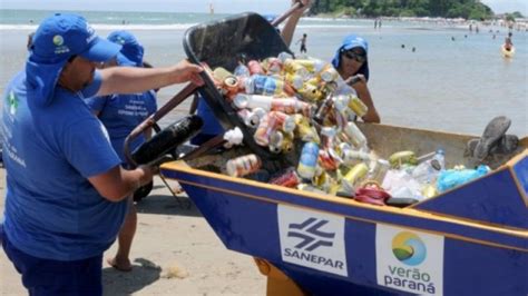 Sanepar Retira Mais De Toneladas De Lixo Das Praias Na Virada Do Ano