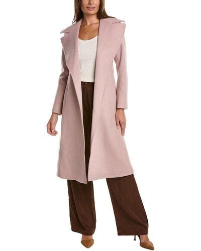 Pink Fleurette Coats For Women Lyst