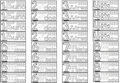 Fabulosas Fichas Para Repasar Los Números Del 1 Al 10 Material Educativo