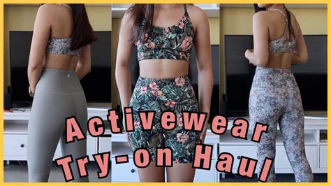 Activewear Try On Haul Reversible Workout Leggings Cotton On Body Youtube