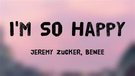 I M So Happy Jeremy Zucker BENEE Visualized Lyrics YouTube