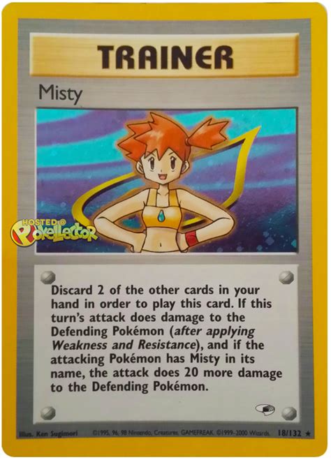 Misty Gym Heroes 18 Pokemon Card