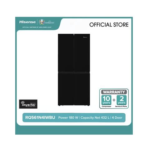 Jual Hisense Kulkas Pintu L Rq N Iwbu Black Shopee Indonesia