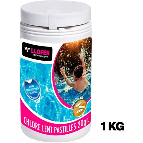 1 Kg Cloro Lento Tabletas De 20 G Todo Piscinas