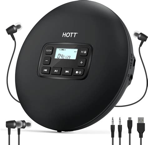 Hott Cd204 Portable Cd Player Personal Compact Cd Player