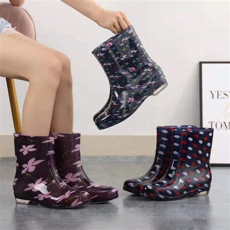 New Fashion Rain Boots For Women Low Cut Rain Boots High Quality