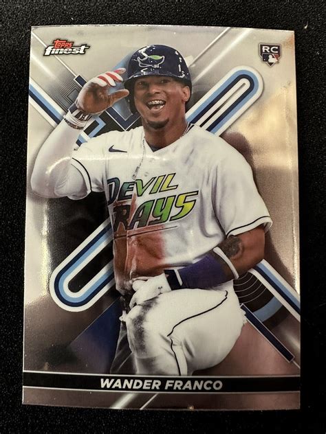 Topps Finest Wander Franco Rookie Tampa Bay Rays Rc Ebay