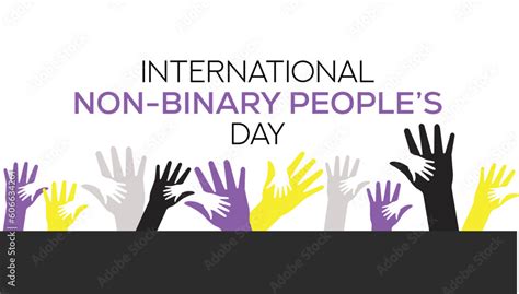 International Non Binary People S Day Flag Celebrated On July