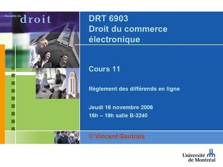 Drt A Droit Du Commerce Lectronique Cours R Glement Des