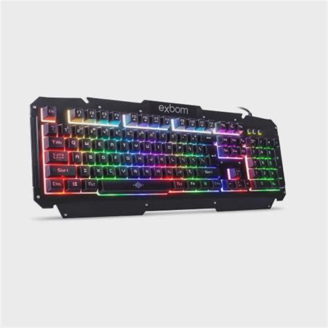 Teclado Gamer Exbom Semimec Nico Usb Ilumina O Led Bk G Submarino