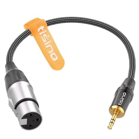 Tisino Xlr To Mm Balanced Cable Adapter Gold Plated Xlr Female To