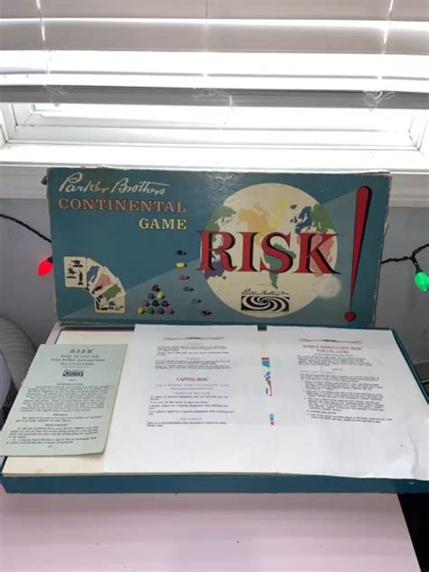 Risk Parker Brother S Continental Game Vintage Complete Pieces