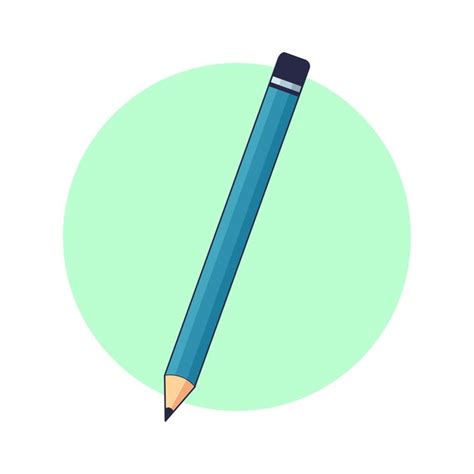 Premium Vector Blue Pencil Vector Illustration