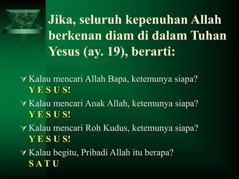 Doktrin Yesus Kristus Adalah Gambar Allah Yang Tidak Kelihatan Ppt