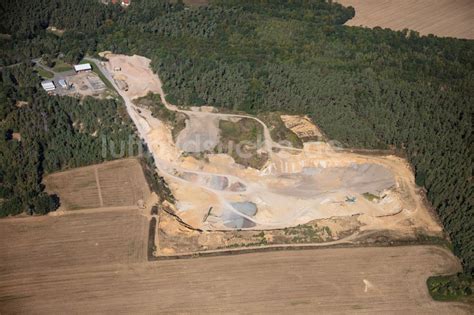 Vellahn Von Oben Kies Tagebau In Vellahn Im Bundesland Mecklenburg