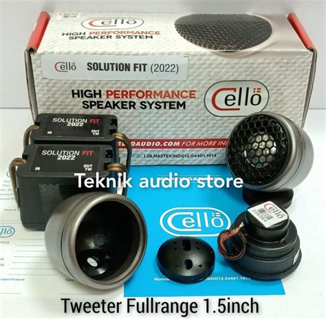 Jual Tweeter Fullrange Cello Solution Fit Di Lapak Teknik Audio