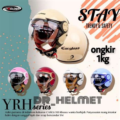 Jual Helm Cargloss YRH Hijab Helmet Original Shopee Indonesia