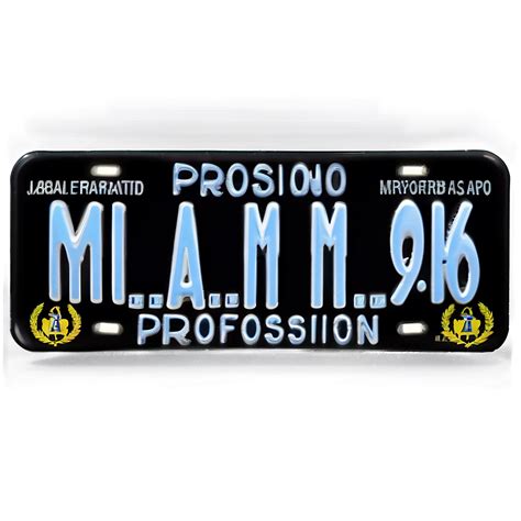 Download Profession License Plate Png Wiq1 | Wallpapers.com