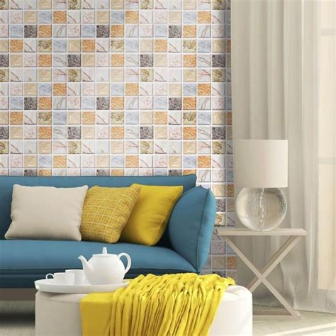 3d Colorful Marble Block Peel And Stick Wall Tile Commomy