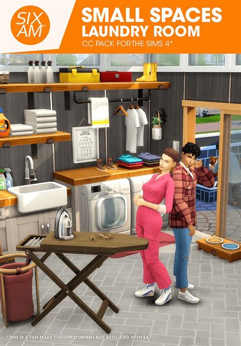 Small Spaces Laundry Room Cc Pack For The Sims Sixam Cc Sims