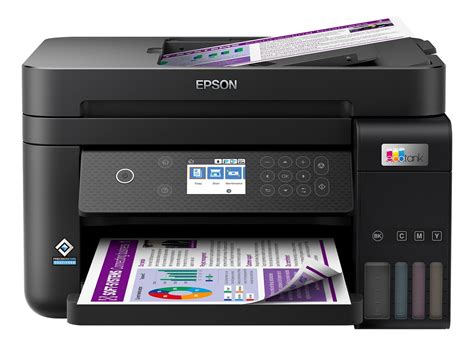 Impresora a color multifunción Epson EcoTank L6270 con wifi negra 110V