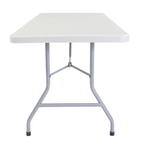 NATIONAL PUBLIC SEATING Rectangle Folding Table, 30 in Height x 30 in Width, Speckled Gray ...