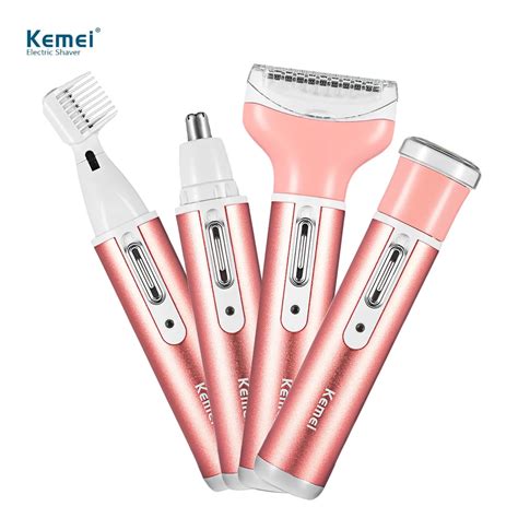 Kemei In Women Epilator Electric Female Rechargeable Bikini Trimmer