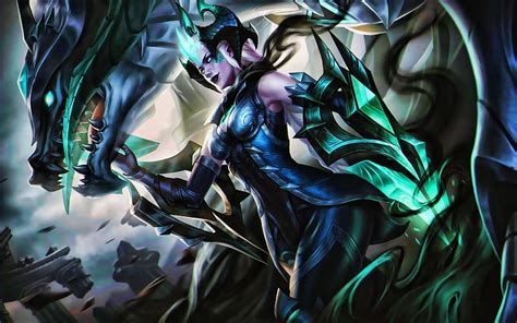 Shyvana Battle Moba League Of Legends Artwork Legends Of Runeterra