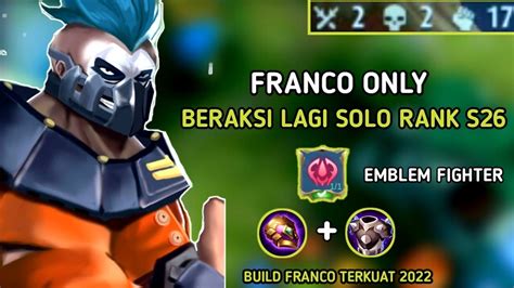 TERBARU CARA MAIN FRANCO TANK S26 EMBLEM FIGHTER ITEM BUILD FRANCO