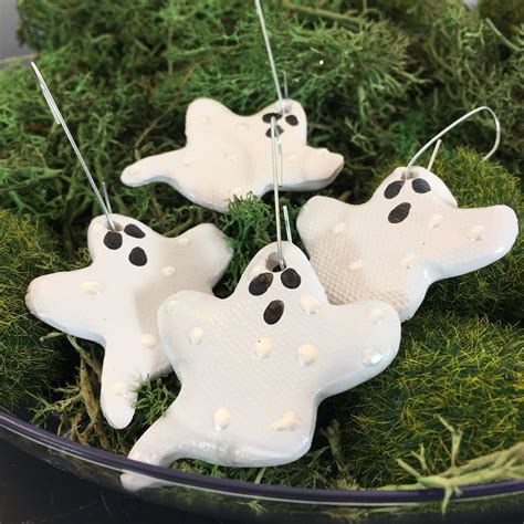 4 Halloween Ghost Ornaments Spooky Home Decor Cute Ghost Ornaments