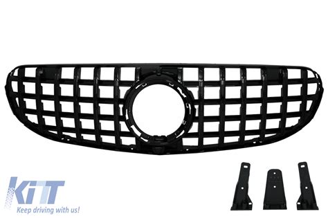 Front Central Grille Suitable For Mercedes Glc X253 C253 Facelift 2020 Up Standard And Offroad