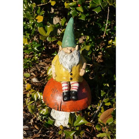 AttractionDesignHome Mushroom Gnome Statue Wayfair