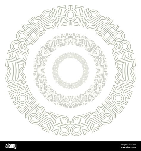 Ancient Round Celtic Scandinavian Design Celtic Knot Mandala Stock