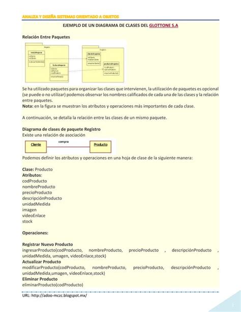 Diagrama De Clases Y Diagrama De Objetos Pdf