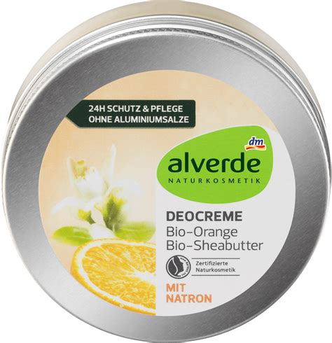 Alverde Naturkosmetik Deo Creme Bio Orange Bio Sheabutter Ml