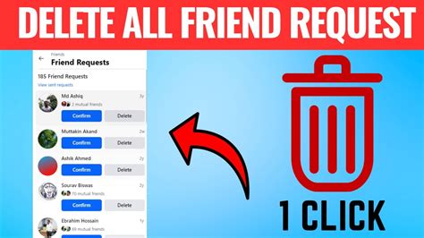 How To Delete All Friend Request On Facebook In One Click Youtube