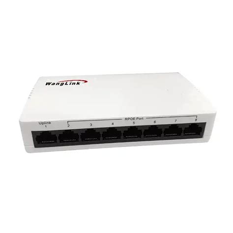 Wanglink 8 Port Reverse Poe Switch With 1000m Uplink Rpoe Switch