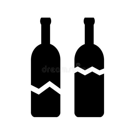 Broken Glass Bottle Vector Icon Stock Vector Illustration Of Accident Cartoon 95666377