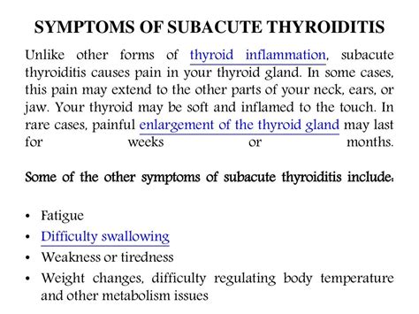 De Quervain's (subacute) thyroiditis: Symptoms, causes, diagnosis and…