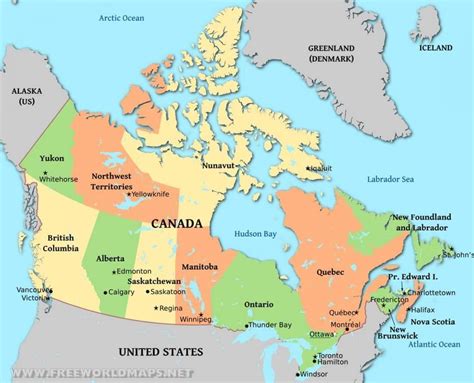 Mapa Politico De Canada Para Imprimir Images