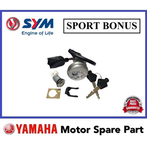 Sym Sport Bonus Main Switch Set Comp Assy Mainswitch Kunci Suis Sport