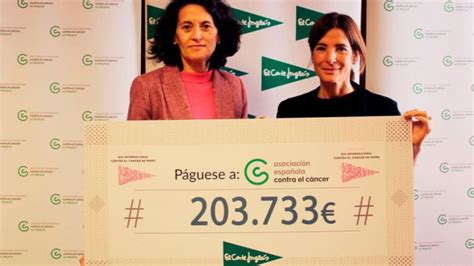 El Corte Inglés aporta 203 733 euros a la Asociación Española Contra el