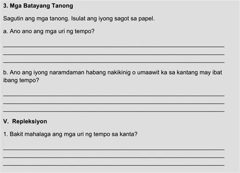 Solved Mga Batayang Tanong Sagutin Ang Mga Tanong Isulat Ang Iyong