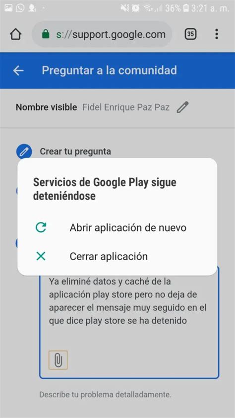 Por qué se detiene la aplicación Play Store Haras Dadinco