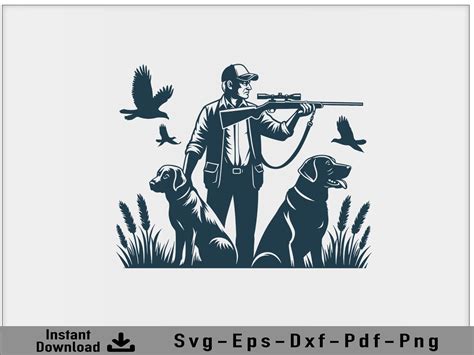 Hunting Svg Vector Silhouette File Graphic by shikharay410 · Creative ...