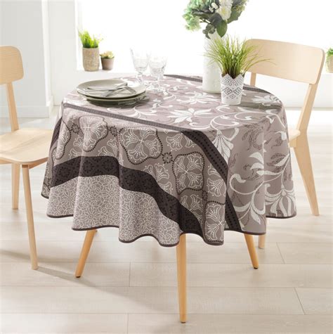 Nappe Ronde Anti T Che Le Chic La Fran Aise Nappe De Table Linge