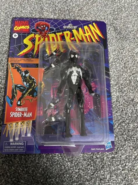 HASBRO MARVEL LEGENDS Symbiote Spider Man Black Costume Retro